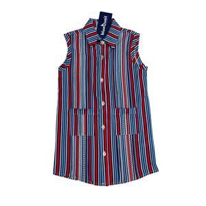 NWT Blue Quail 12 Liberty Stripe Sleeveless Dress